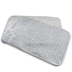 Sesondeco 仿棉觸感聚酯纖維腳踏墊 灰色 2入, 60*40cm