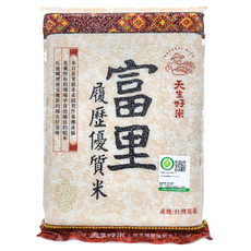 天生好米 富里 台灣花蓮產, 3kg, 1包, 優質米