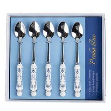 Larissa 布拉格藍茶匙, 5個, 5茶匙+盒