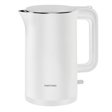MATRIC 松木家電 不鏽鋼雙層防燙快煮壺, 1.5公升大容量, 304食用級不鏽鋼, 1000W大功率, 雙層外殼保溫防燙設計, MG-KT1507