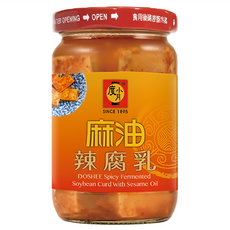 度小月 麻油辣腐乳 非基改黃豆, 330g, 1罐