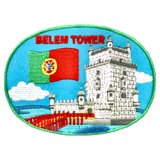 A-ONE 匯旺 葡萄牙貝倫塔地標造型刺繡, 7.5 X 6 CM, 聚酯纖維, 349 彩色, 1個