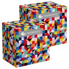 MEDIHAND 美恆 PVC透明手套(繽紛) 無粉 防油 耐腐蝕, 50個, 2盒