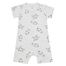 baa baa sheepz 抱抱羊 cute系列 褲襠包屁衣 6~12個月 柔軟親膚 方便換尿布, 6-12個月, White