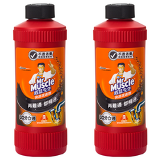 威猛先生 快速疏通劑 簡單、通順 防止滋生病菌, 500ml, 2瓶