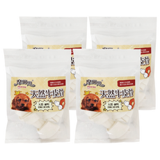 Mores 摩爾思 皮骨 54g 4包 - 狗狗潔牙零食 天然耐咬 牛奶風味 獨立包裝, 牛奶味