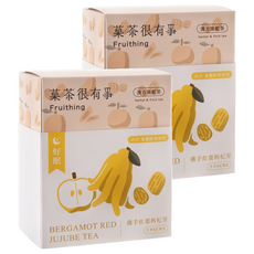 Fruithing 菓茶很有事 佛手紅棗杞菊茶 內含水梨鮮果原切, 7g, 5包, 2盒