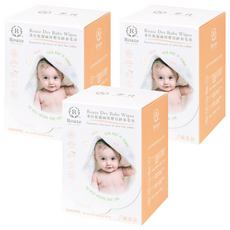 Roaze 柔仕 乾濕兩用嬰兒紗布毛巾 纖柔款, 80張, 3盒