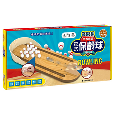双美生活文創 木製桌遊 花式保齡球 500g, 1盒, multi-color