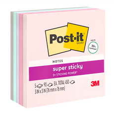 3M Post-it 利貼 狠黏便條紙紙磚, 654-5SSWP, 450張, 1個
