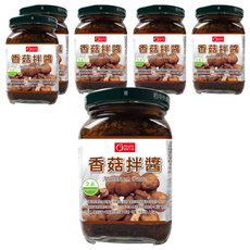 康健生機 香菇拌醬, 全素, 380g, 6罐