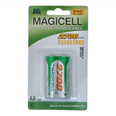 MAGICELL 無敵強 低自放鎳氫充電電池, 2入, 1組