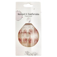 理享家 造型指甲美甲貼片 Set DY496 愛心暈染, 1組