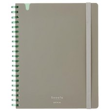 KOKUYO 國譽 Sooofa軟線圈筆記本 B6, 灰色, 1本