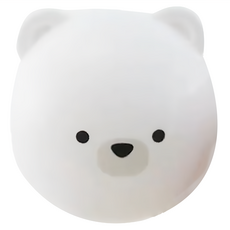 SURUGA 吸盤式磨刀器 附蓋, 白熊款 白色, 1個