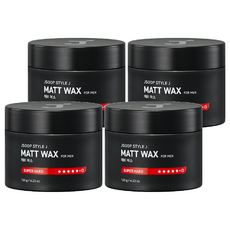 J'SOOP Style J 男士啞光髮蠟, 超級定型, 120g, 4罐