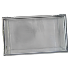 可堆疊收納盒（中號） 16.5x7.5x10cm PET材質, 透明, 1格