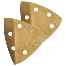 BOSCH 博世 台灣公司貨 超耐久金色三角砂紙 2608900829 G240 5張, 93mm, 2組