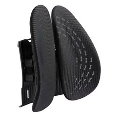 QLZHS 人體工學護腰腰靠 可調節高度, 黑色