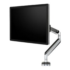 Loctek 樂歌 全維度懸停式電腦支架 支援360° 旋轉和 90° 豎屏旋轉, 銀色, 1個