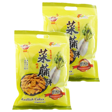 Onlyone 海龍王 菜脯餅 純素 台灣特產, 140g, 2袋