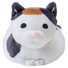 NEKONOBA 捶打按摩毛絨 Mike-chan, 215mm, 白色 + 灰色 + 咖啡色, 1個