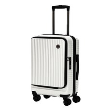 KANGOL 英國袋鼠 前開式上掀式可擴充行李箱 JH034-20吋, 白色, 1個