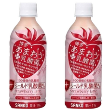Sanko 三幸製菓 草莓風味乳酸飲, 350ml, 2瓶