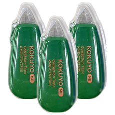 KOKUYO 國譽 ME 象牙白修正帶B罫 5.5mm x 6m, 蔥綠色, 3個