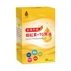 Tsuie 日濢 全效蝦紅素+TG魚油液態膠囊 含Q10 EPA DHA Omega-3, 30顆, 590mg, 1盒