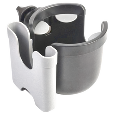 chubbypapa 推車水杯架 矽膠+PP材質, 灰黑色, 1個