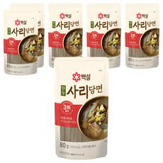 CJ BEKSUL 白雪 韓式冬粉 - Q彈滑順、快速料理、多樣搭配, 80g, 6包