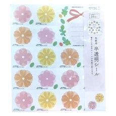 半透明留言色紙貼補充包 小花, 82237, 1個
