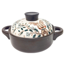 Royal Duke 有古窯 鋰輝石日式直身砂鍋 童趣小鹿圖案 1.5L, 20.5cm, 1個