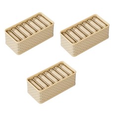 c503內衣襪分隔收納盒, 1入, 米色