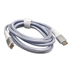 CHIC FLOTT PD3.1 USB-C to C 快充傳輸線 140W 150cm 鋁合金+尼龍編織, 銀色, 1條