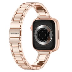 HIPPORIZZ Glint 不銹鋼錶帶 32g, 玫瑰金, 1個