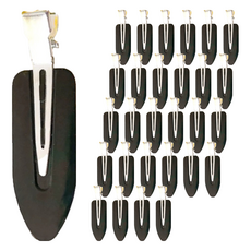 小麥購物 日式無痕髮夾 D065 3g, 120個, 黑色