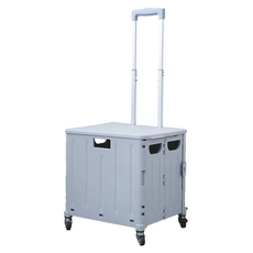 dayneeds 日需百備 折疊收納推車買菜車 置物推車 收納車 SBK-441151GE, 灰色