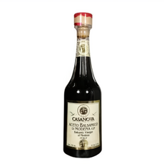 CASANOVA 卡薩諾瓦 巴薩米克陳年紅葡萄醋IGP 2年 歐盟I.G.P認證 自有莊園栽種 摩德納地區百年葡萄莊園, 250ml, 1瓶