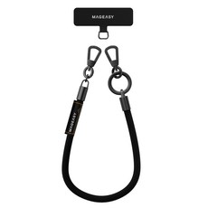 MAGEASY Wrist Strap 手腕掛繩片組 8.3mm, 沉穩黑, 1組