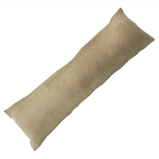 J&N 短毛絨滾條長抱枕 米色 1入