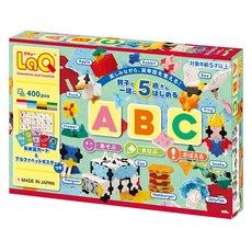 LaQ 學習ABC積木,400片,1盒 - 兒童益智玩具，激發創造力，安全無毒材質