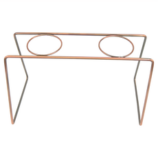 良瑞軒有限公司 兩孔咖啡手沖架 不鏽鋼材質, 古銅色, 1個