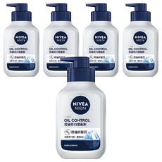NIVEA 妮維雅 MEN 男士亮白控油潔面泥 150g, 有效控油 深層清潔毛孔, 5瓶