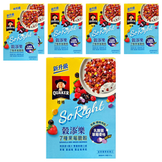 QUAKER 桂格 穀添樂七種果莓脆穀, 300g, 6盒