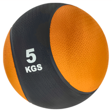 AB Sport 藥球 橡膠健身重力球, 橘色, 5kg, 1個