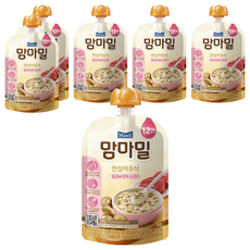 Mammameal 寶寶粥，牛肉香菇口味，12個月以上適用，嚴選韓國在地食材製成，無添加防腐劑, 100g, 6包