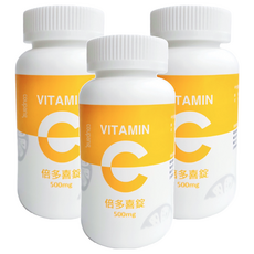 中化健康360 倍多喜錠 維生素C 500mg, 90顆, 3罐