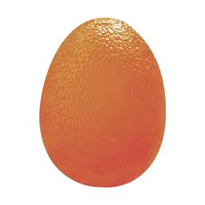 R&R 手部握力球 硬 橢圓型 強化手部肌肉 提升抓握力 輕巧便攜, 橘, 1個